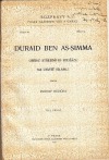 Duraid ben As-Simma: Obraz středního Hidžázu na úsvitě islámu I.
