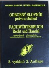 Odborný slovník právo a obchod; česko-německý