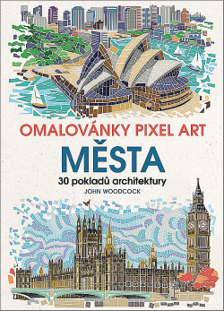Omalovánky Pixel Art Města - 30 pokladů architektury