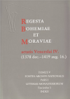 Regesta Bohemiae et Moraviae aetatis Venceslai IV. (1378 dec. – 1419 aug. 16.). Tomus V / I / 3