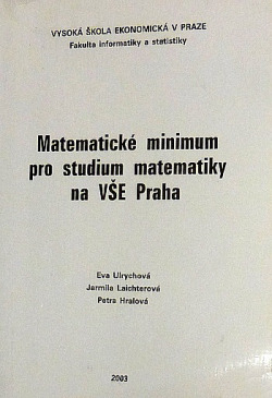 Matematické minimum pro studium matematiky na VŠE Praha