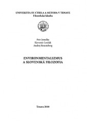 Environmentalizmus a slovenská filozofia obálka knihy