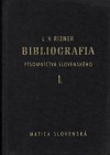 Bibliografia písomníctva slovenského I.