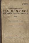 Administrativní lexikon obcí republiky Československé 1955