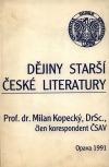 Dějiny starší české literatury