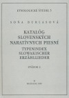 Katalóg slovenských naratívnych piesní zv. 2