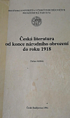 Česká literatura od konce Národního obrození do roku 1918