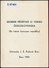 Sborník příspěvků o vzniku Československa