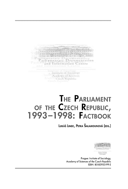 The Parliament of the Czech Republic, 1993 - 1998: Factbook