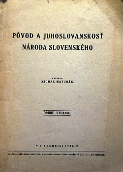Pôvod a juhoslovanskosť národa slovenského