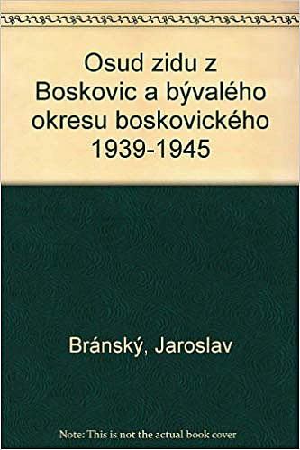 Osud židů z Boskovic a bývalého okresu boskovického: 1939 – 1945