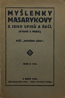 Myšlenky Masarykovy z jeho spisů a řečí