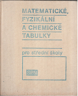 Matematické, fyzikální a chemické tabulky pro střední školy obálka knihy