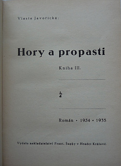 Hory a propasti - Kniha III.