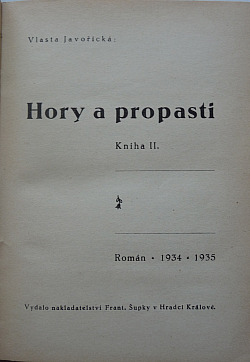 Hory a propasti - 3. a 4. díl (svazek II.)