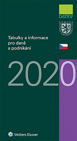 Tabulky a informace pro daně a podnikání 2020 obálka knihy