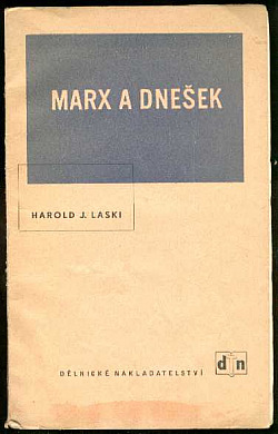 Marx a dnešek obálka knihy