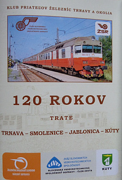 120 rokov trate Trnava - Smolenice - Jablonica - Kúty obálka knihy
