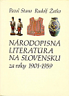 Národopisná literatúra na Slovensku za roky 1901-1959
