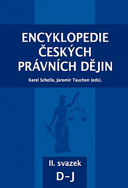 Encyklopedie českých právních dějin, II. svazek D-J obálka knihy