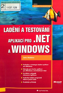 Ladění a testování aplikací pro .NET a Windows