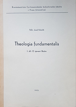 Theologia fundamentalis, I. Díl: O Božím zjevení obálka knihy