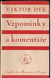 Vzpomínky a komentáře, kniha první, 1893–⁠1914