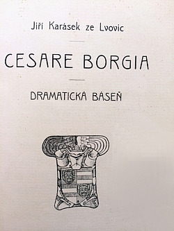 Cesare Borgia: dramatická báseň obálka knihy