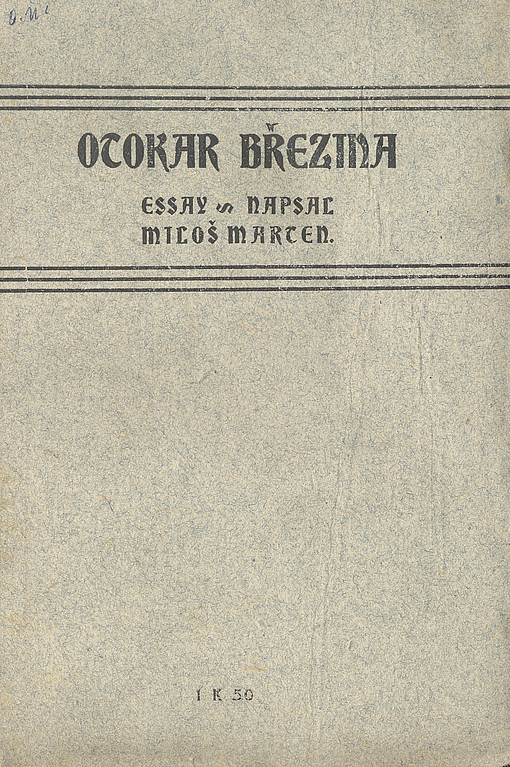 Otokar Březina: Essay