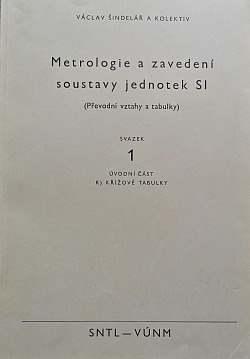 Metrologie a zavedení soustavy jednotek SI obálka knihy