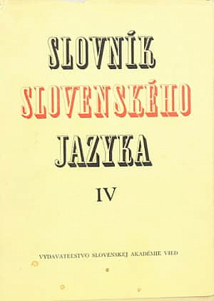 Slovník slovenského jazyka 4: s – u