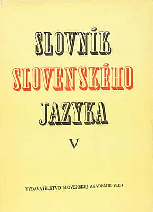 Slovník slovenského jazyka 5: v – ž