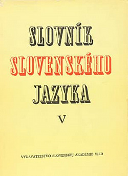 Slovník slovenského jazyka 5: v – ž obálka knihy
