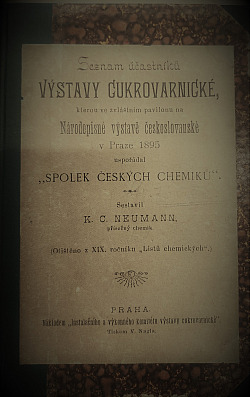 Seznam účastníků výstavy cukrovarnické, kterou ve zvláštním pavilonu na Národopisné výstavě československé v Praze 1895 uspořádal