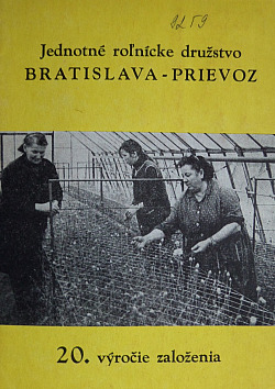 Jednotné roľnícke družstvo Bratislava - Prievoz obálka knihy