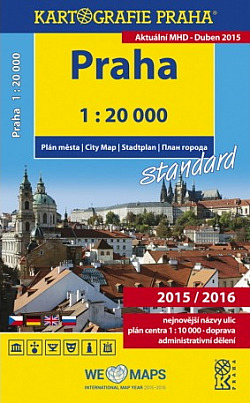 Praha – plán města standard 1 : 20 000 obálka knihy