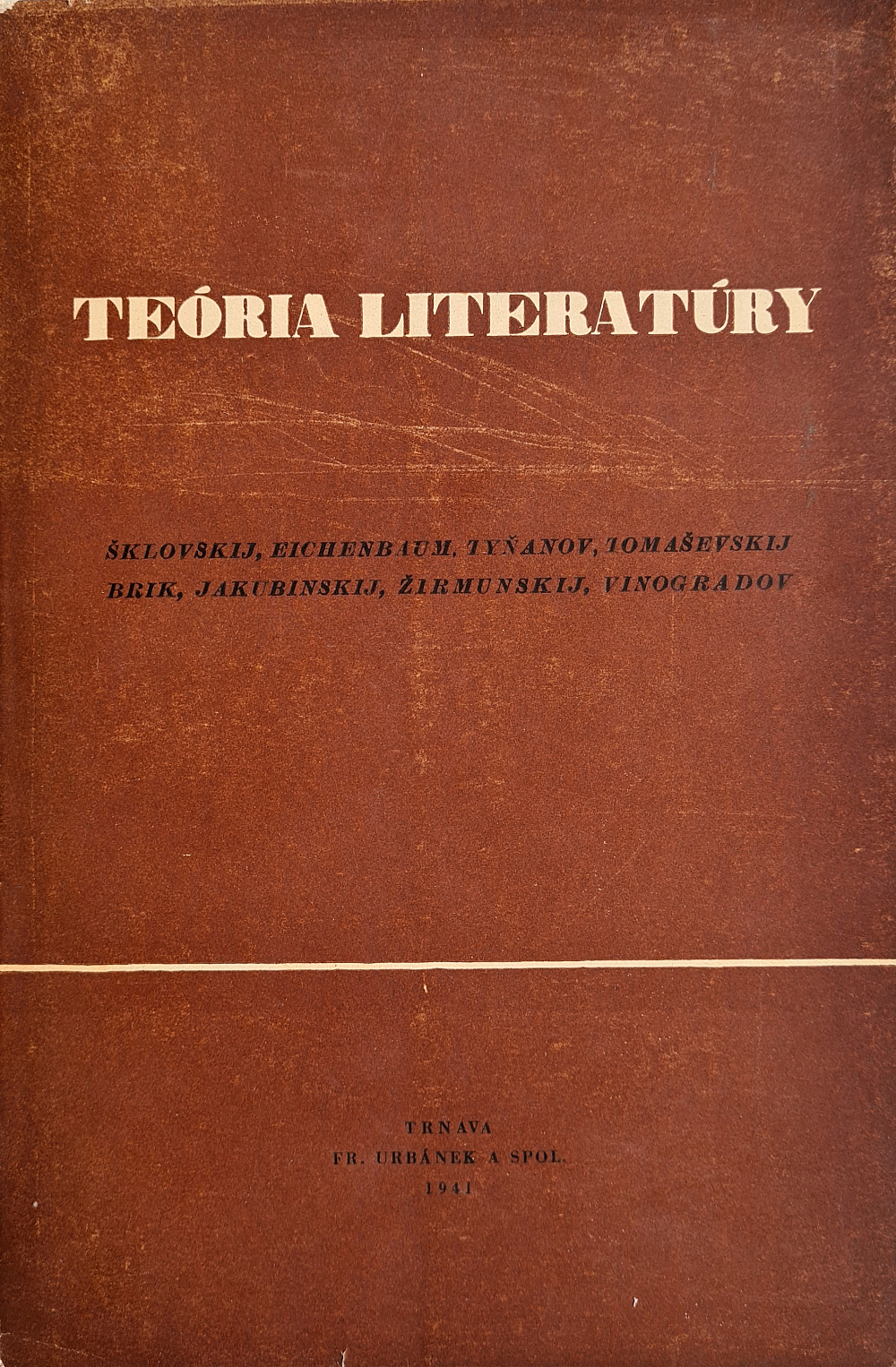Teória literatúry: Výbor z formálnej metódy