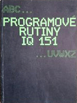 Programové rutiny IQ 151