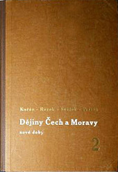Dějiny Čech a Moravy nové doby II obálka knihy