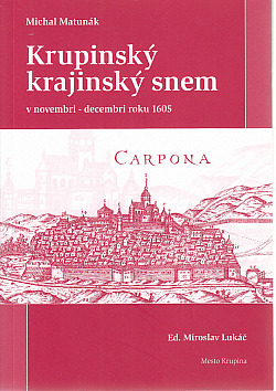 Krupinský krajinský snem v novembri-decembri roku 1605 obálka knihy