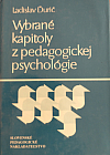 Vybrané kapitoly z pedagogickej psychológie
