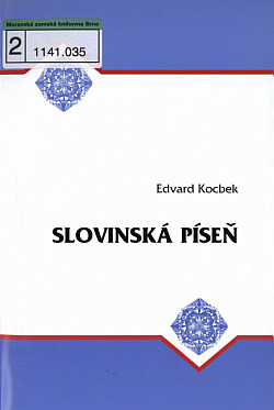 Slovinská píseň obálka knihy