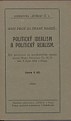 Politický idealism a politický realism