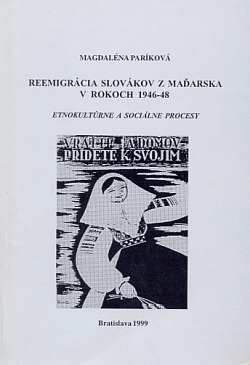Reemigrácia Slovákov z Maďarska v rokoch 1946-48 obálka knihy