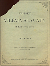 Zápisky Viléma Slavaty z let 1601-1603