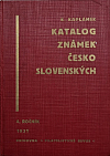 Katalog známek československých 1931