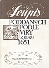 Soupis poddaných podle víry z roku 1651 Hradecko - Bydžovsko. Díl 3