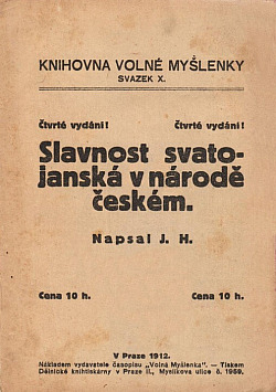 Slavnost svatojanská v národě českém obálka knihy