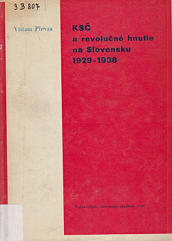 KSČ a revolučné hnutie na Slovensku 1929–1938
