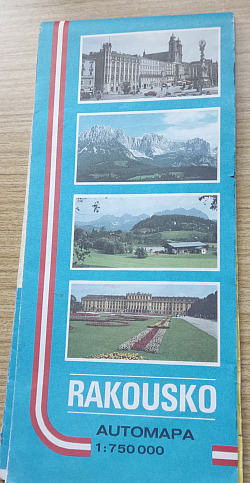 Rakousko – automapa 1 : 750 000